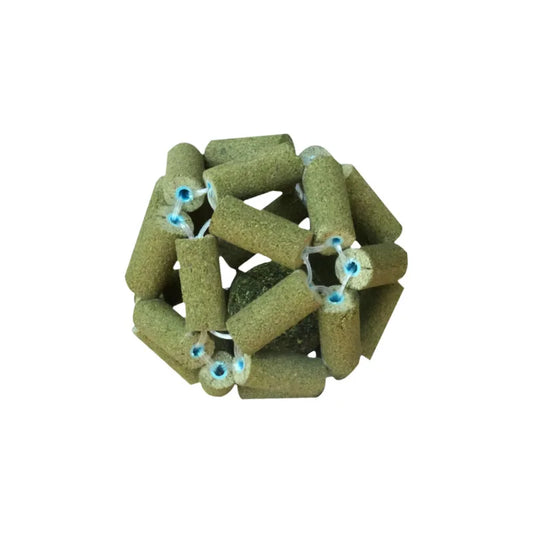 Cat Grass Stick Cage Bell Ball Catnip Tease Toys Safe Cleaning Teeth Fresh Breath Emetic Hairball Hand Woven Balls Pet Supplies